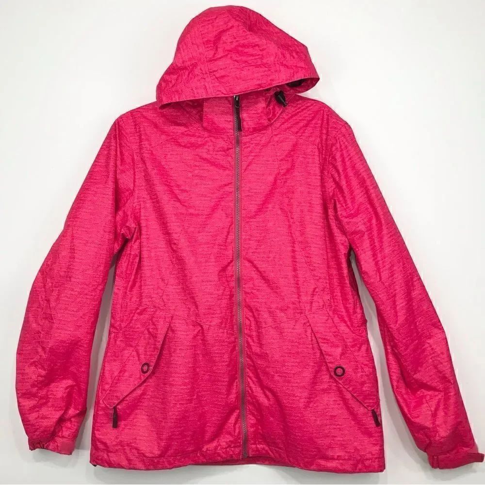 Pulse Bright Pink Waterproof Detach Hood Vented Winter Ski Performance Jacket